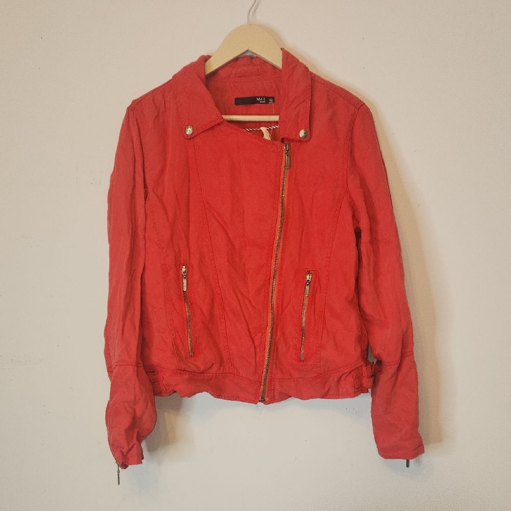 MAX JEANS Utility Jacket Red, size L